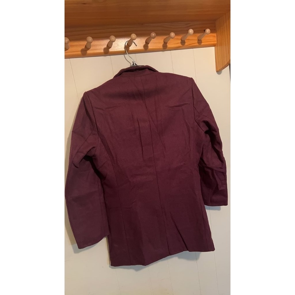 Lus Chic‎ Women's Burgundy Coat - Picture 3 of 3